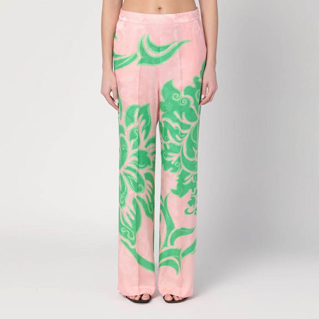 ETRO - Wide printed trousers in silk blend