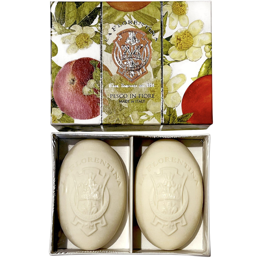 La Florentina 150g 2 Oval Soap Gift Boxed La Florentina Blooming Peach 2 Oval soap 150 g Brand