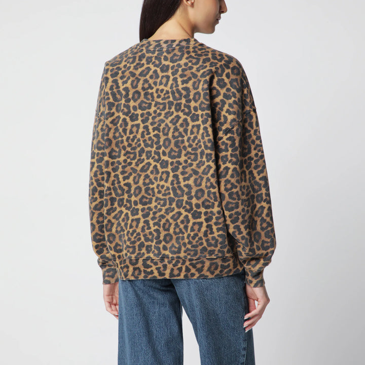 ANINE BING - Miles Hoodie with Leopard Print Brand