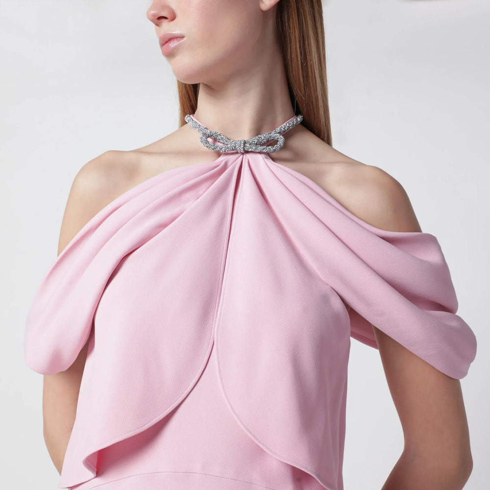 Alberta Ferretti - Long pink off-shoulder dress Brand Apparel & Accessories 40  IT