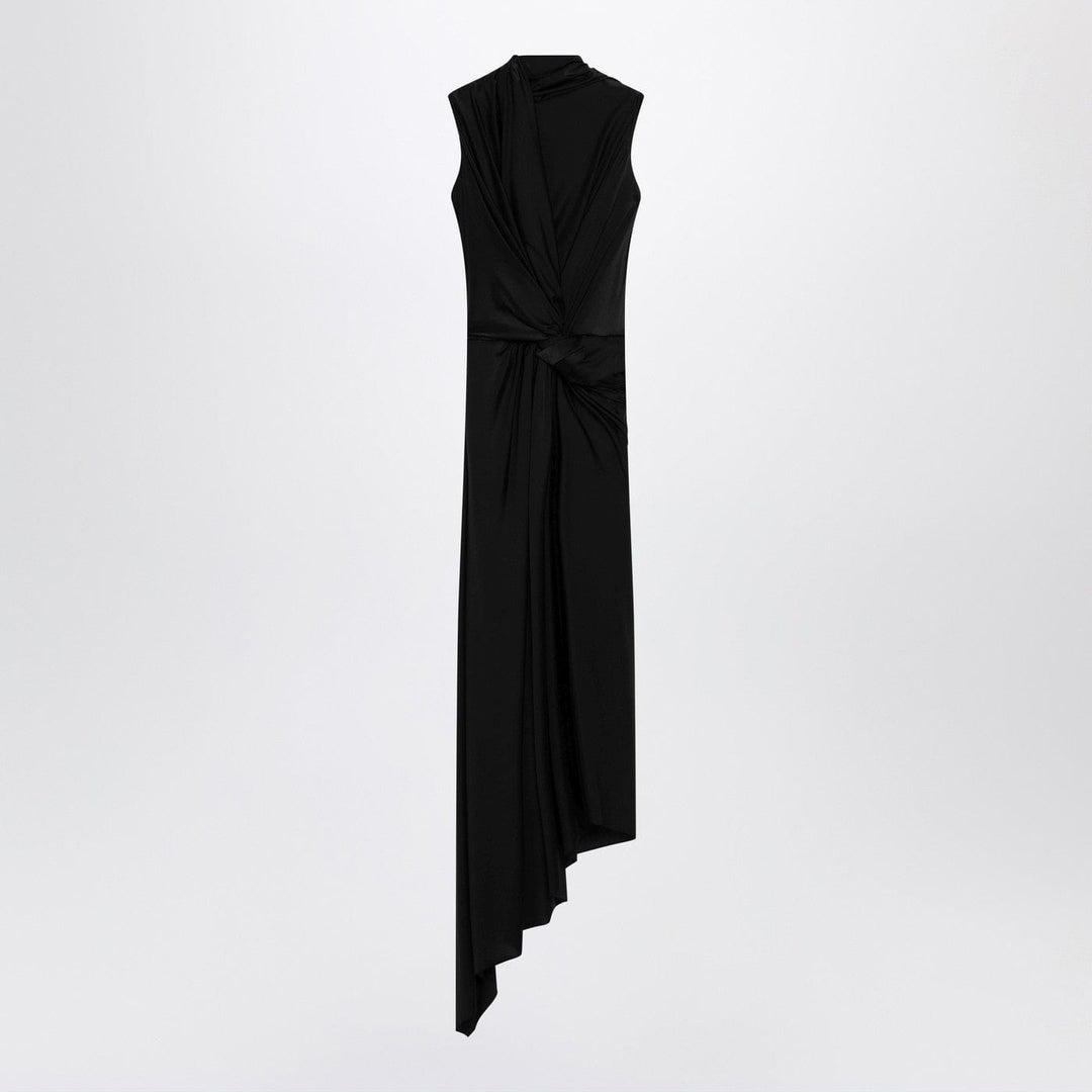 Apparel &amp; Accessories 36  FR Balenciaga - Black draped midi dress Brand
