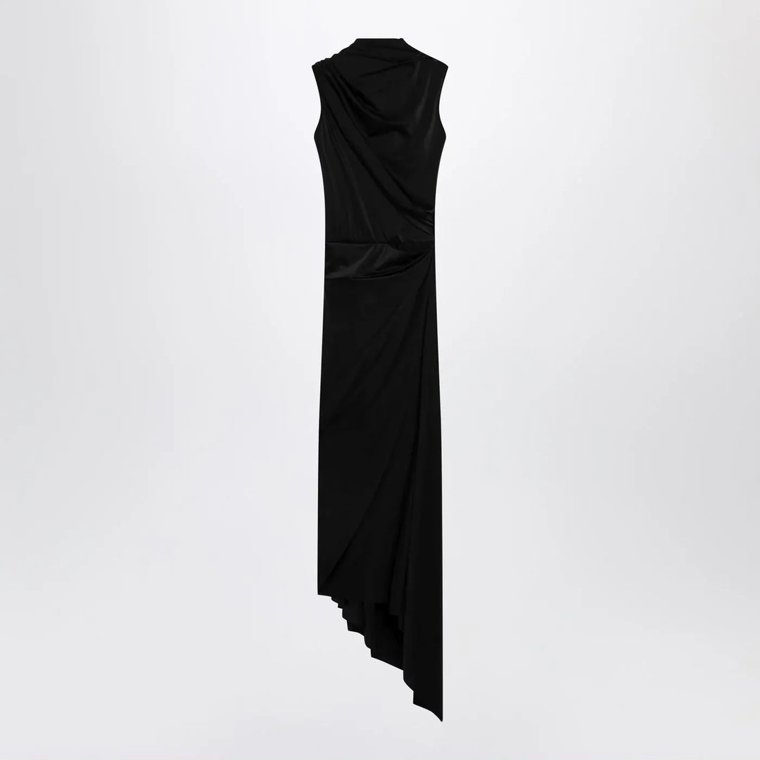 Balenciaga - Black draped midi dress Brand Apparel &amp; Accessories 36  FR