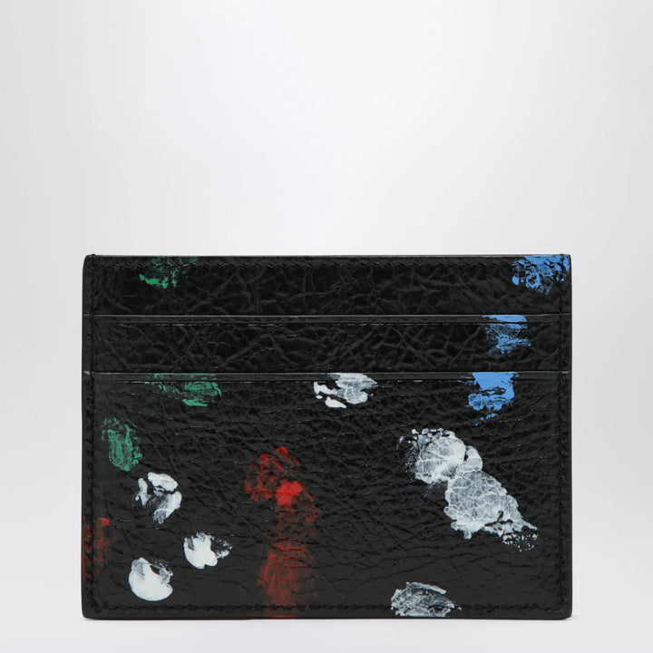 Balenciaga - Cash leather card holder with painter’s print Brand Apparel &amp; Accessories TU