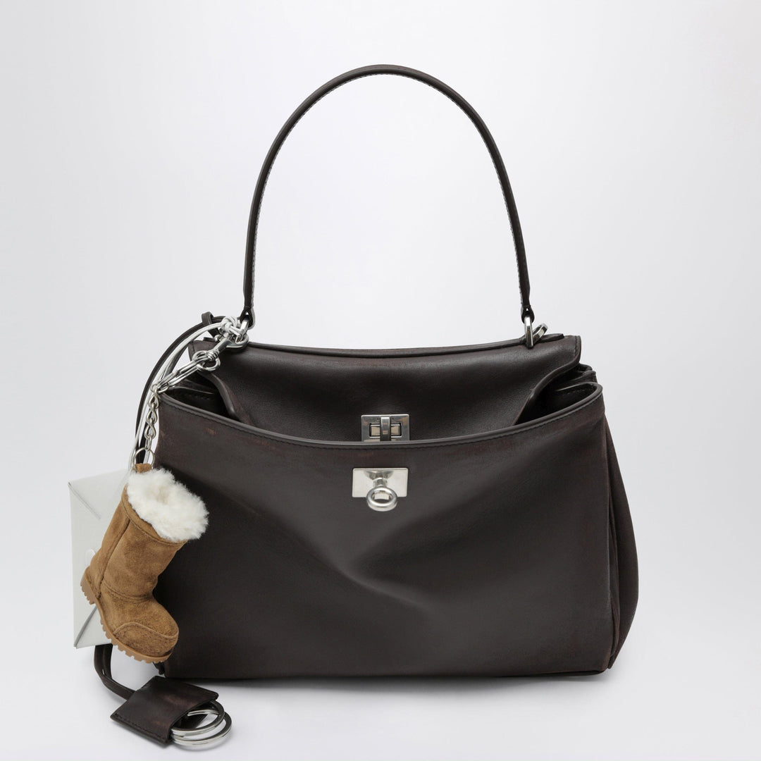 Apparel &amp; Accessories TU Balenciaga - Small Rodeo bag in calfskin leather, espresso Brand