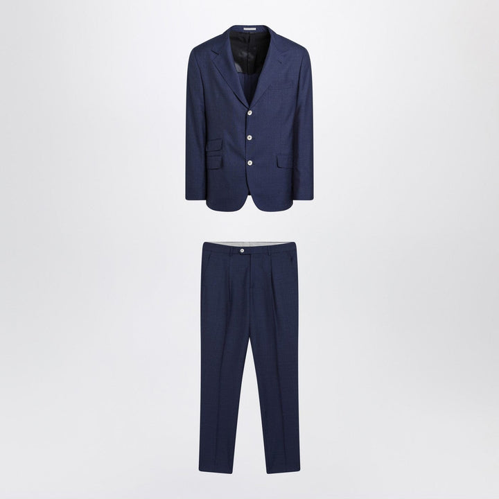 Apparel &amp; Accessories Brunello Cucinelli - Blue single-breasted wool suit Brand
