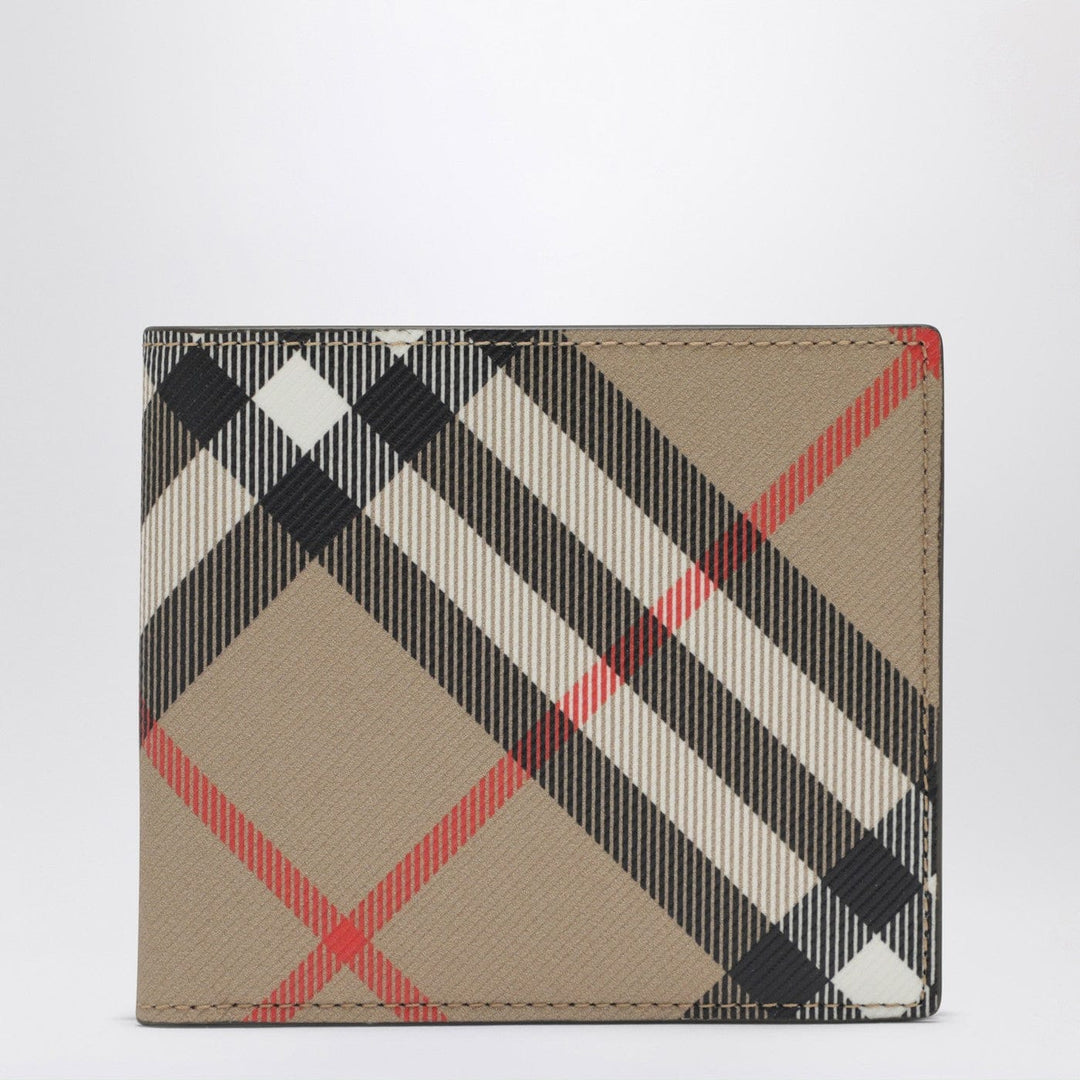 Apparel & Accessories TU Burberry - Beige Check-pattern wallet Brand