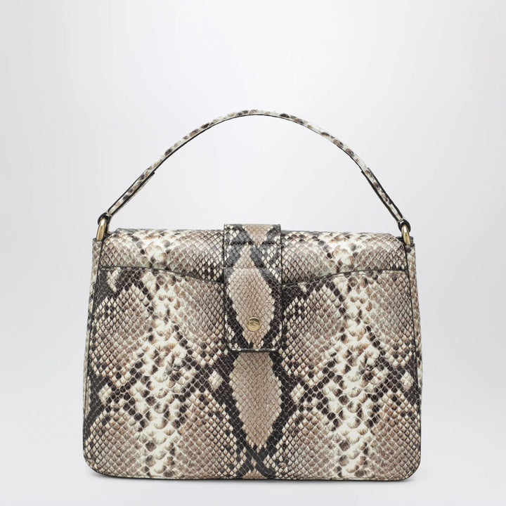 Burberry - Small Rider bag in calf leather, Natural/Dk Brown Brand Apparel &amp; Accessories TU