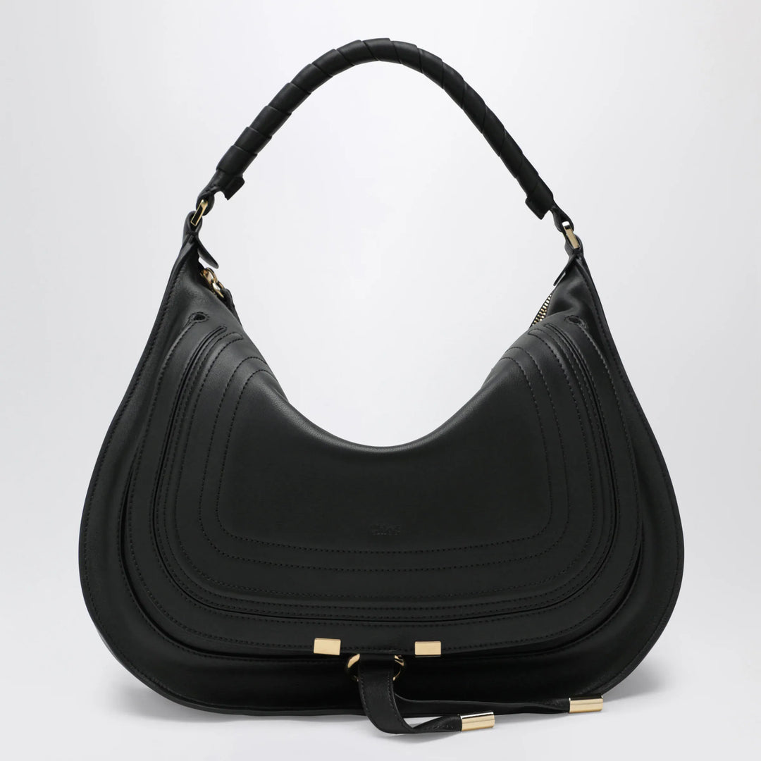 Chloé - Black leather Marcie shoulder bag Brand Apparel &amp; Accessories U