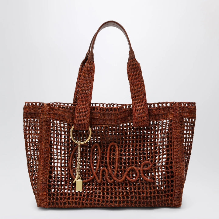 Chloé - East-West Summer Banana Summery brown raffia tote bag Brand Apparel &amp; Accessories TU