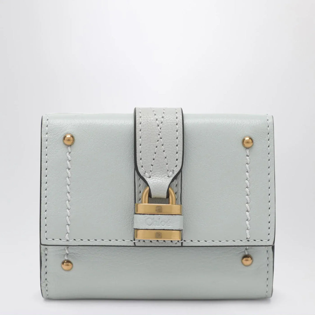 Chloé - Paddington mini trifold wallet in aqua blue leather Brand Apparel &amp; Accessories TU
