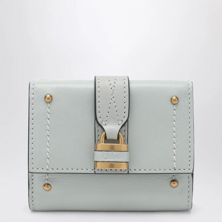 Chloé - Paddington mini trifold wallet in aqua blue leather Brand Apparel &amp; Accessories TU