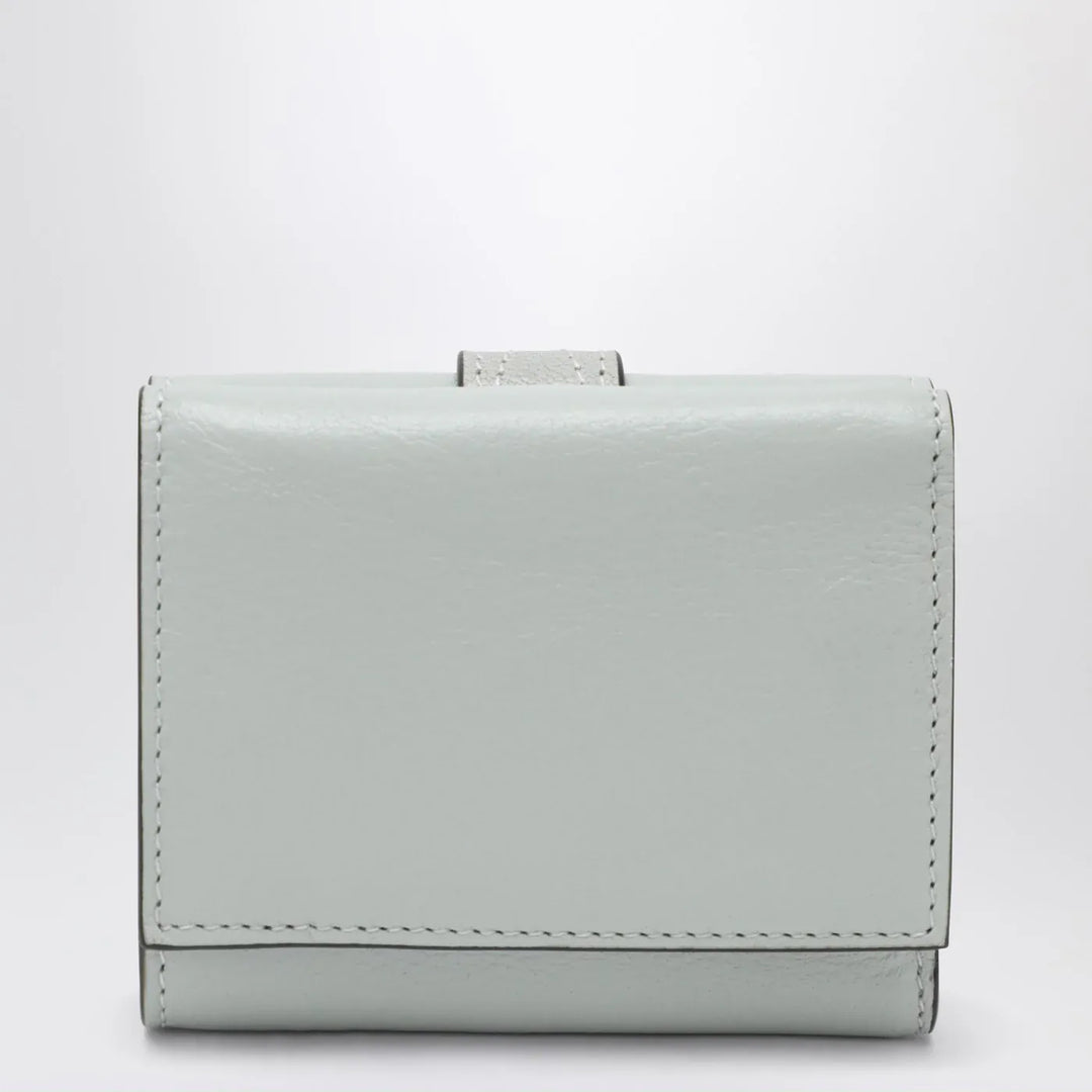 Chloé - Paddington mini trifold wallet in aqua blue leather Brand Apparel &amp; Accessories TU
