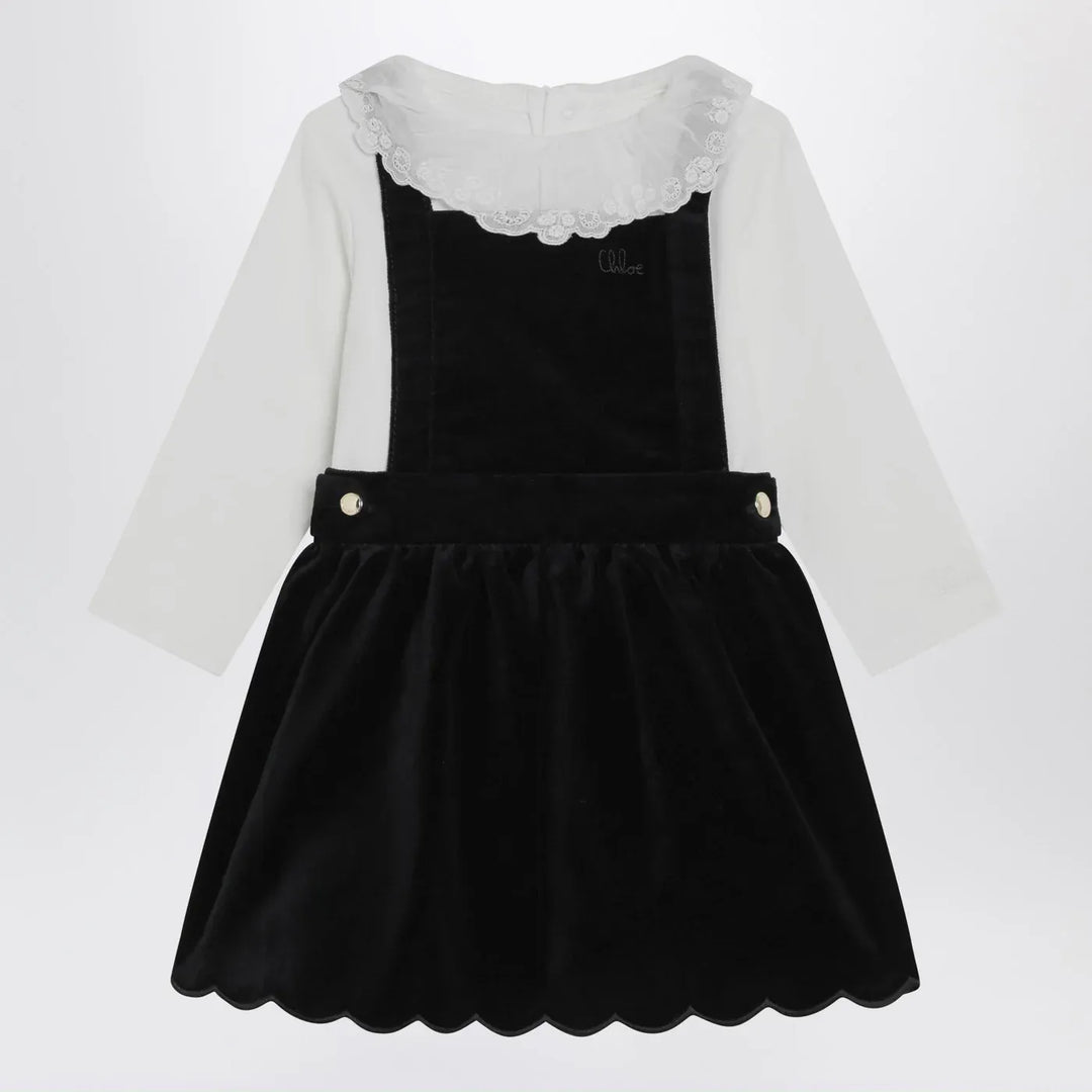 Chloé - White and blue velvet dress Brand Apparel &amp; Accessories 12