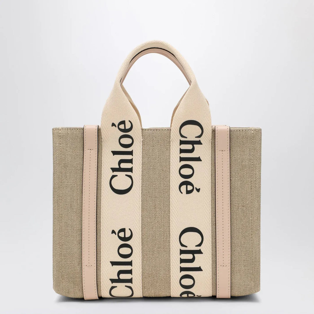 Chloé - Woody little bag in beige canvas Brand Apparel &amp; Accessories TU