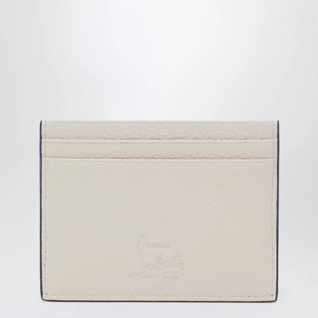 Christian Louboutin - Kios card holder in grained calfskin and spikes Brand Apparel &amp; Accessories TU