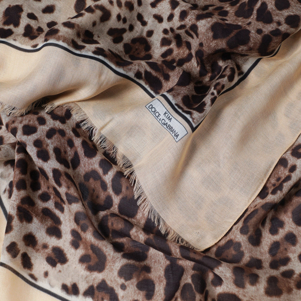 Dolce&Gabbana - Kim leopard-print modal and cashmere scarf, nude Brand Apparel & Accessories > Clothing Accessories > Scarves & Shawls TU