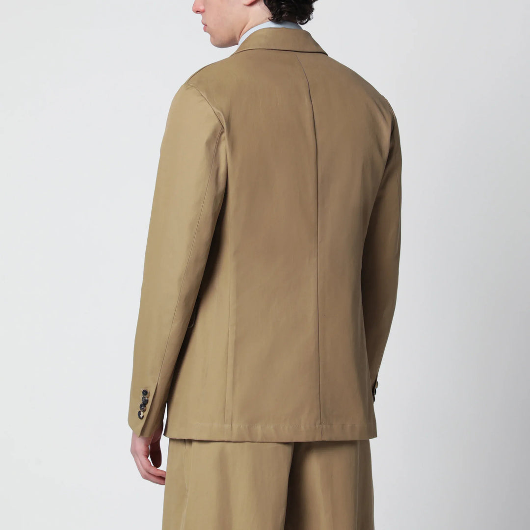 Dries Van Noten - Camel double-breasted jacket Brand Apparel &amp; Accessories > Clothing > Outerwear > Coats &amp; Jackets