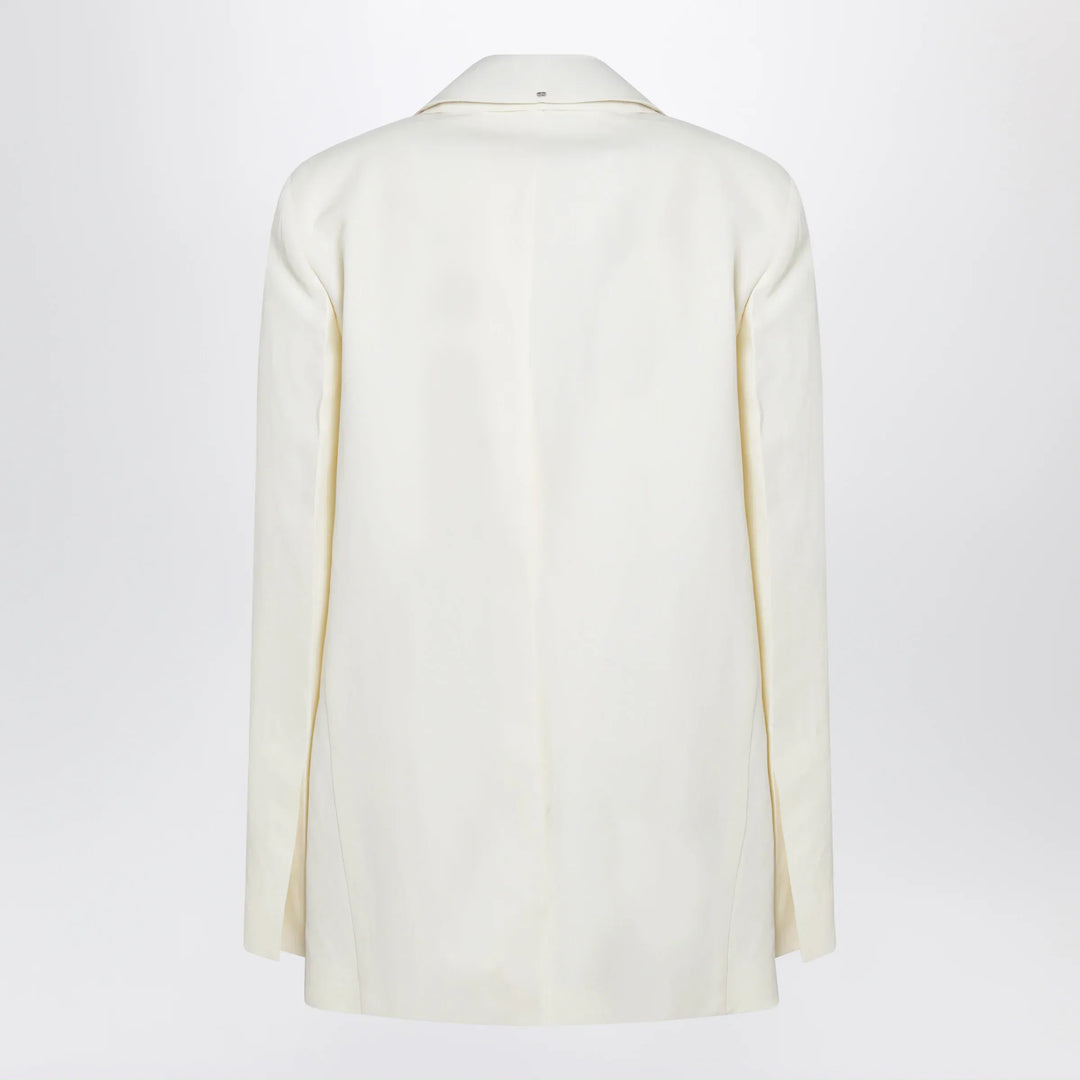 Sportmax - Double-collar blazer in viscose blend, yellow Brand Apparel &amp; Accessories > Clothing > Outerwear > Coats &amp; Jackets 42  IT
