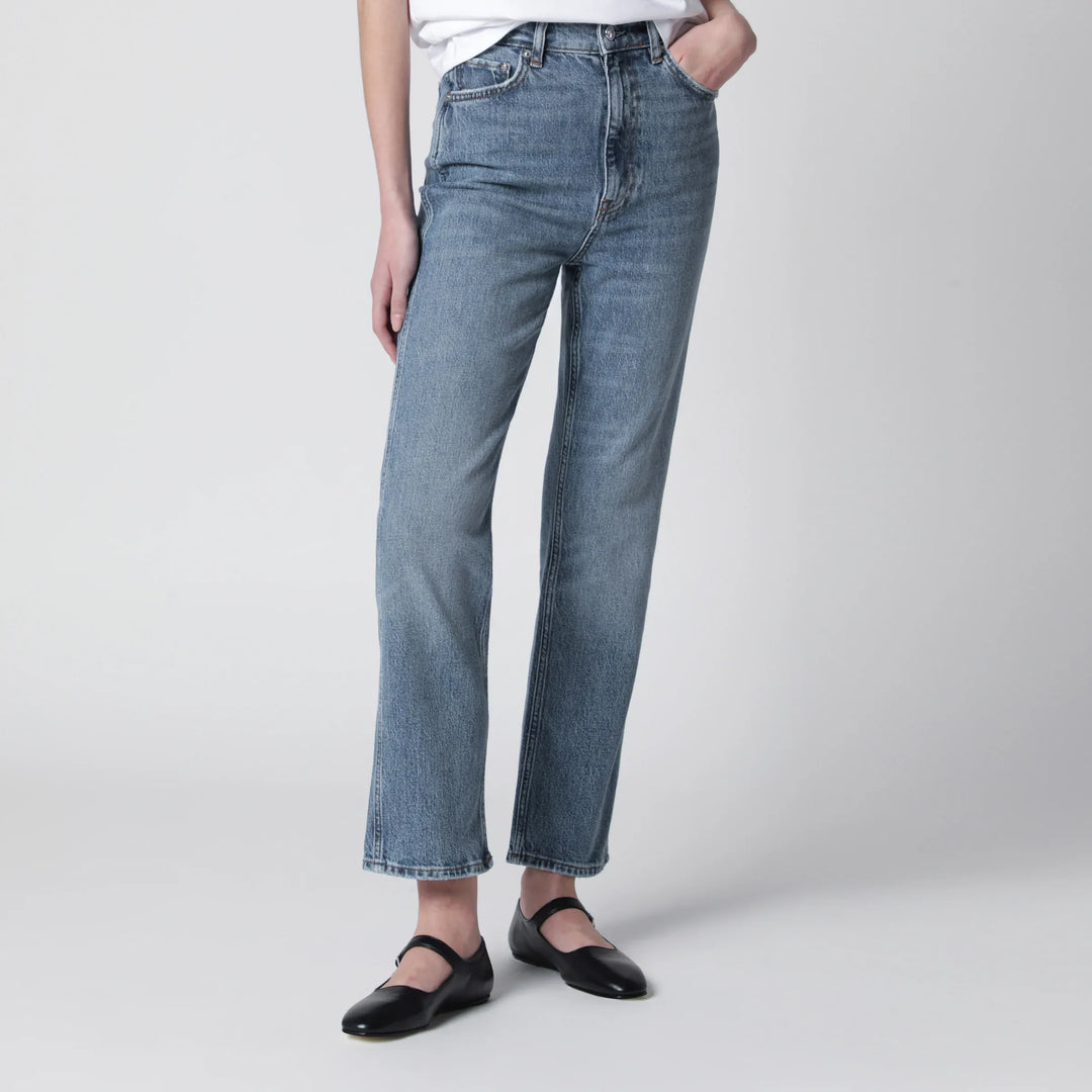 ANINE BING - High-rise jeans in light-wash cotton denim Brand Apparel & Accessories > Clothing > Pants 24