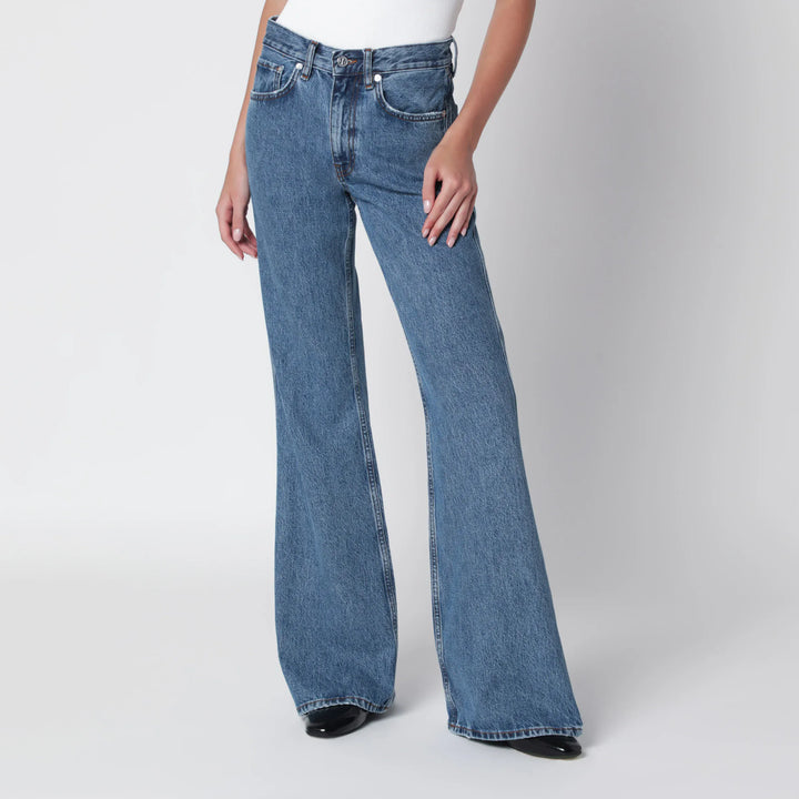 ANINE BING - Wyatt flared jeans in Freshwater Blue wash Brand Apparel &amp; Accessories > Clothing > Pants