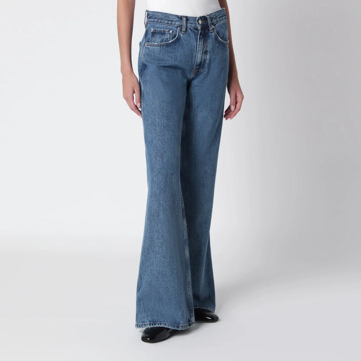 ANINE BING - Wyatt flared jeans in Freshwater Blue wash Brand Apparel &amp; Accessories > Clothing > Pants