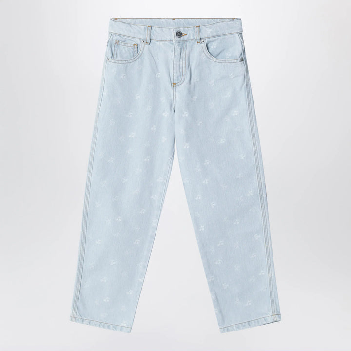 Bonpoint - Eloha denim jeans with jacquard cherries Brand Apparel &amp; Accessories > Clothing > Pants