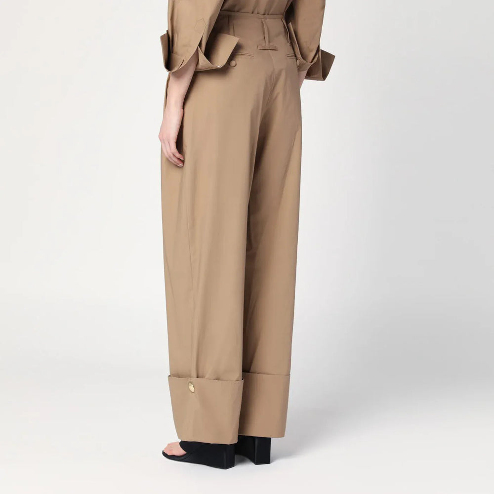 DARKPARK - Camel-coloured cuffed trousers Brand Apparel & Accessories > Clothing > Pants 40  IT
