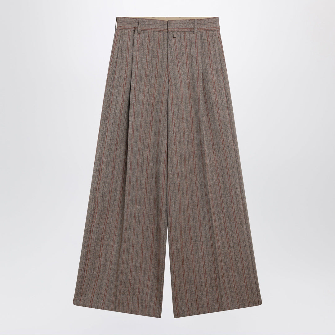Dries Van Noten - Wide-leg pinstripe wool trousers Brand Apparel & Accessories > Clothing > Pants 46 IT