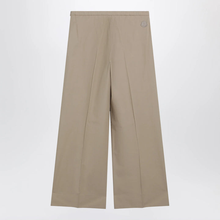Moncler - Beige cotton trousers Brand Apparel &amp; Accessories > Clothing > Pants