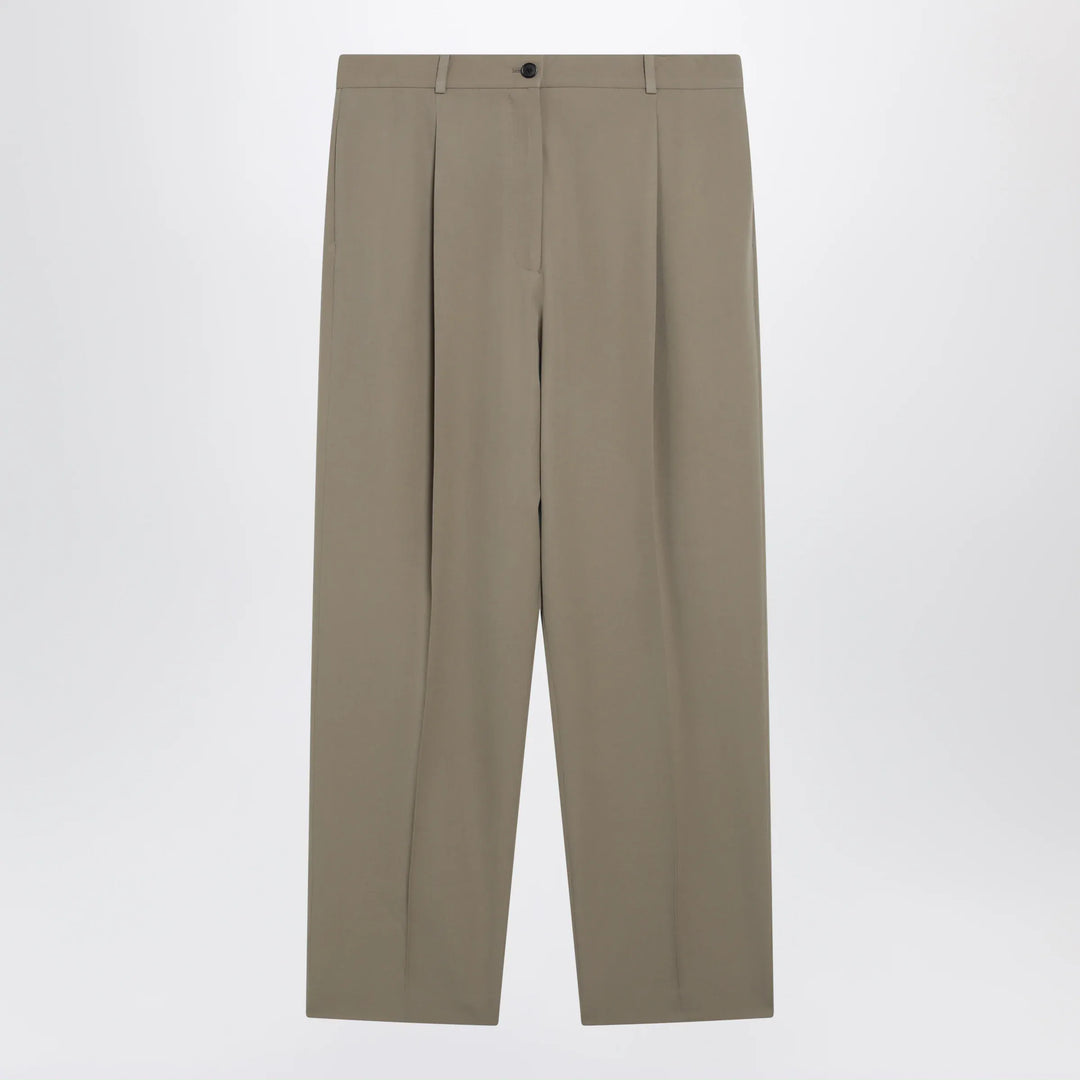 The Row - Gianni tapered wool gabardine trousers in beige Brand Apparel &amp; Accessories > Clothing > Pants 6 US
