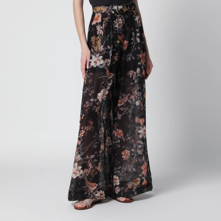ZIMMERMANN - Black Carousel trousers Brand Apparel &amp; Accessories > Clothing > Pants 2