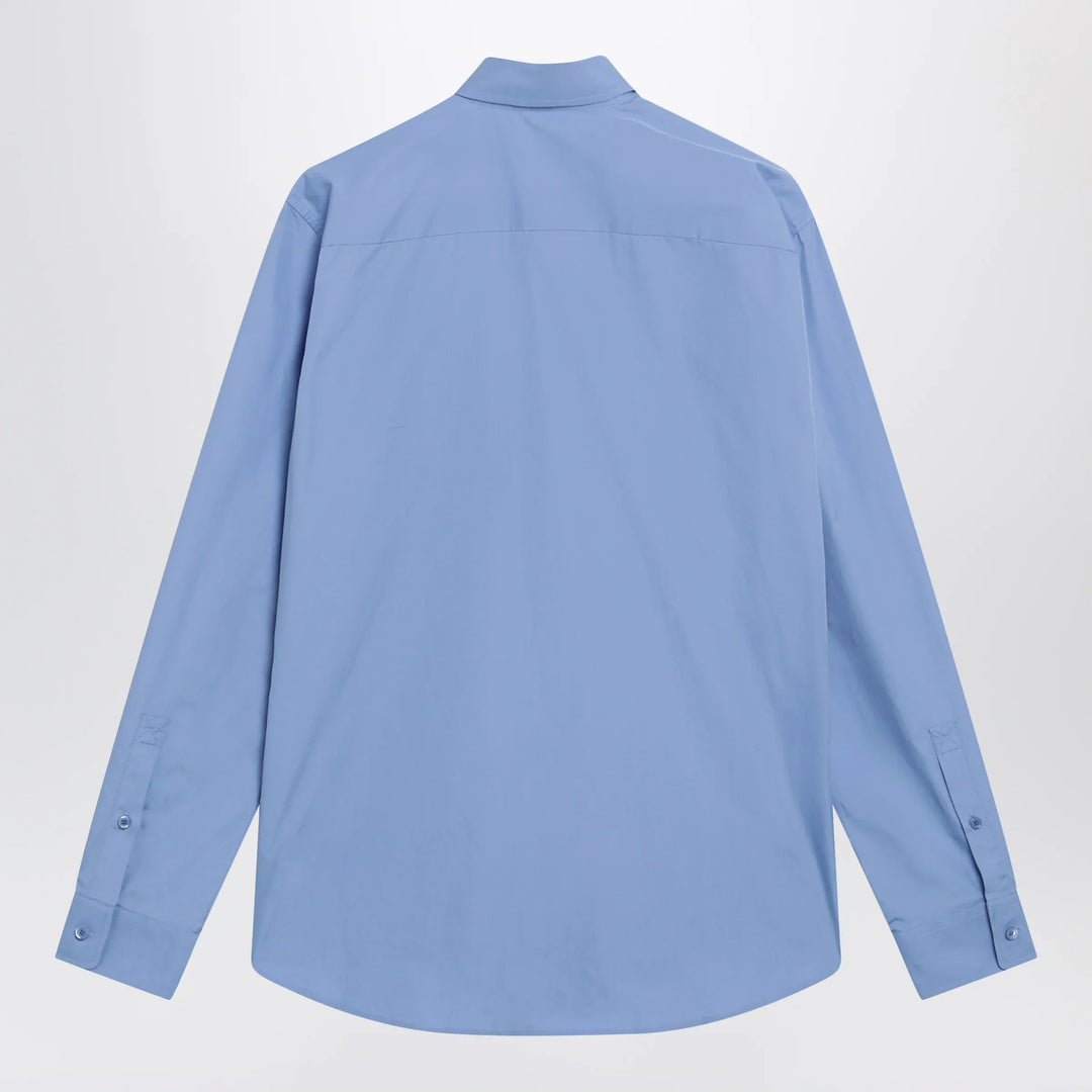 Burberry - Cornflower blue cotton poplin shirt Brand Apparel &amp; Accessories > Clothing > Shirts &amp; Tops
