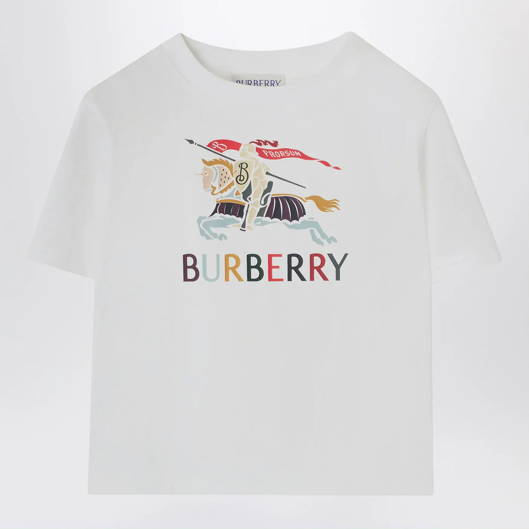 Burberry - White cotton T-shirt with EKD Brand Apparel & Accessories > Clothing > Shirts & Tops 18