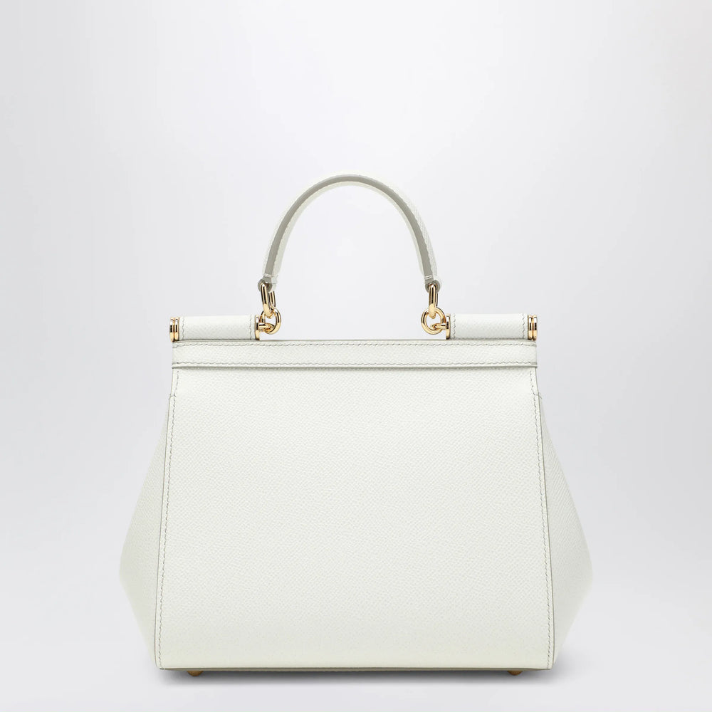 Dolce&Gabbana - Sicily medium top-handle bag in white Brand Apparel & Accessories > Clothing > Shirts & Tops