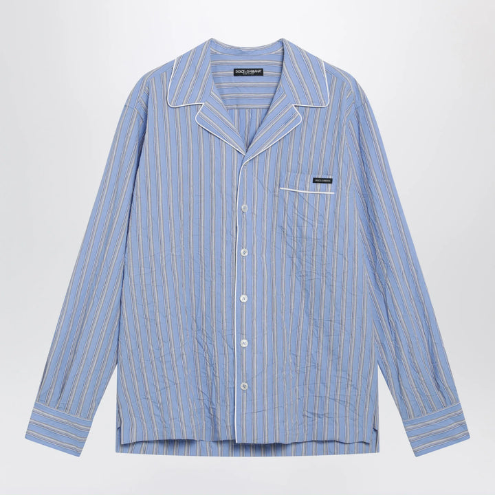 Dolce&amp;Gabbana - Vanity striped froissé shirt in multicolour Brand Apparel &amp; Accessories > Clothing > Shirts &amp; Tops 40