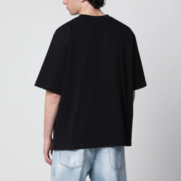 Dsquared2 - Loose-fit cotton jersey T-shirt with logo in black Brand Apparel &amp; Accessories > Clothing > Shirts &amp; Tops
