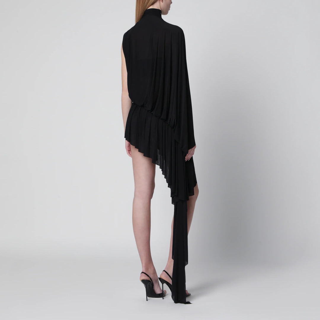 Francesco Murano - Black asymmetric turtleneck dress Brand Apparel &amp; Accessories > Clothing > Shirts &amp; Tops 40  IT