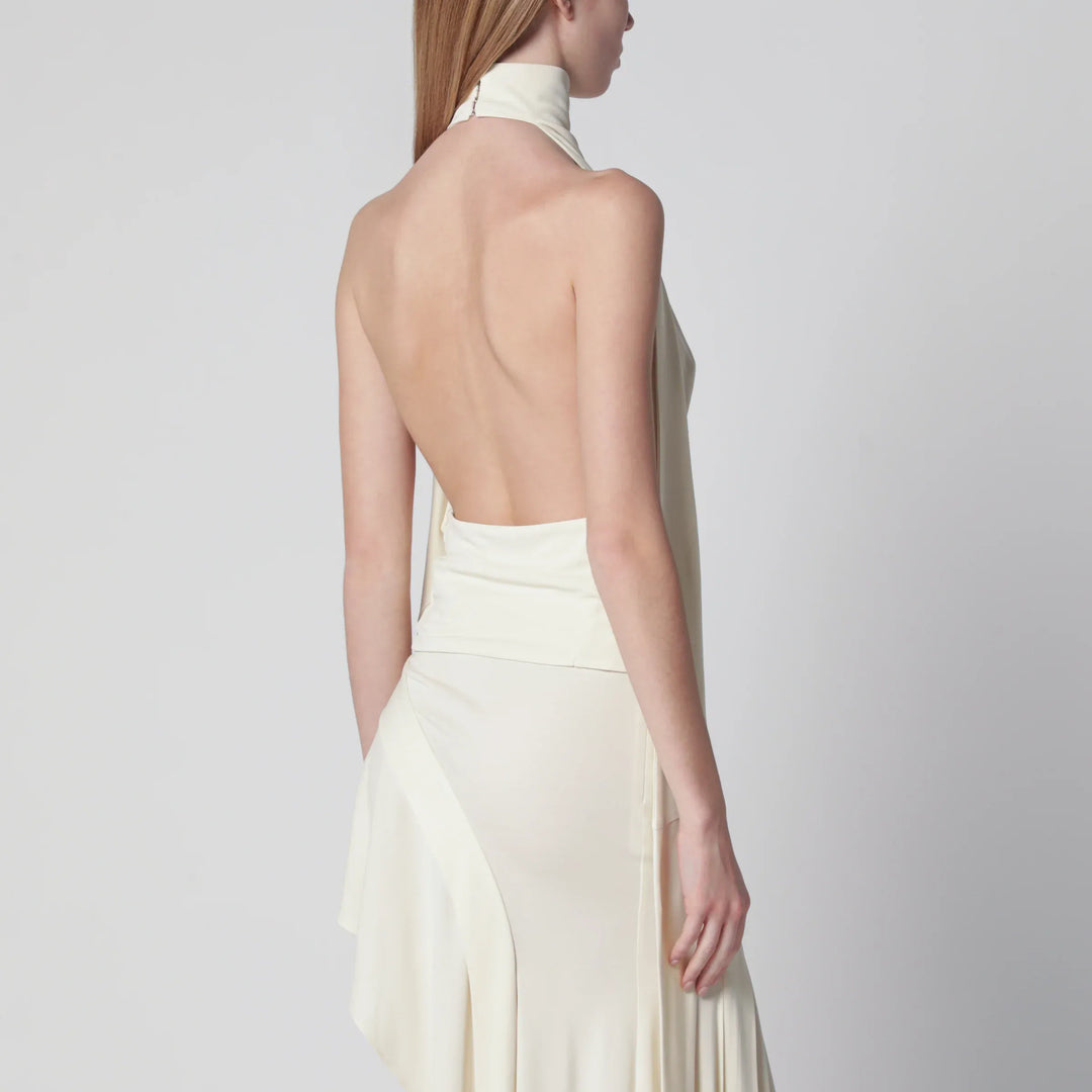 Francesco Murano - White backless top Brand Apparel &amp; Accessories > Clothing > Shirts &amp; Tops