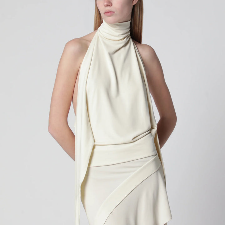 Francesco Murano - White backless top Brand Apparel &amp; Accessories > Clothing > Shirts &amp; Tops