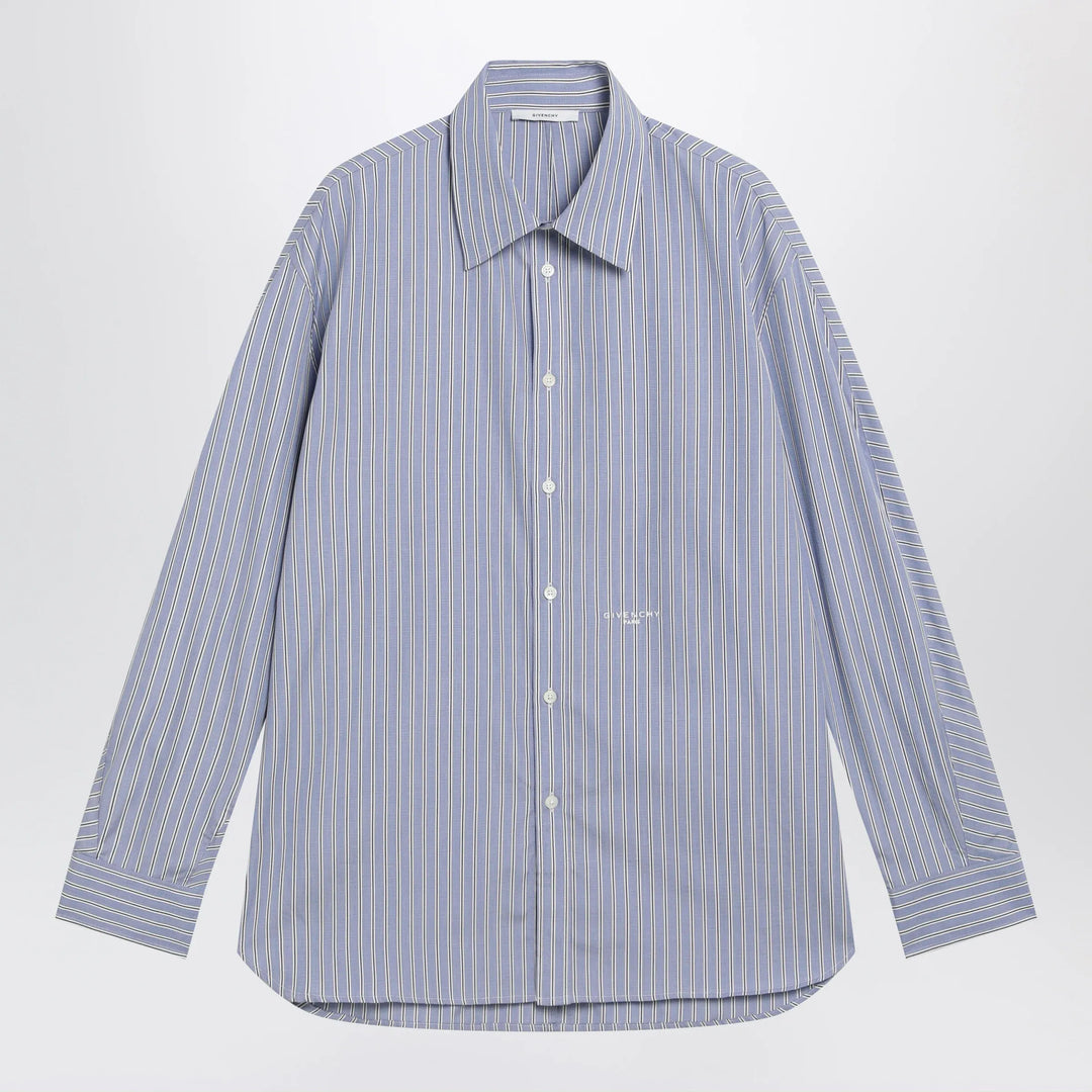 Givenchy - White/blue striped poplin shirt Brand Apparel & Accessories > Clothing > Shirts & Tops 39