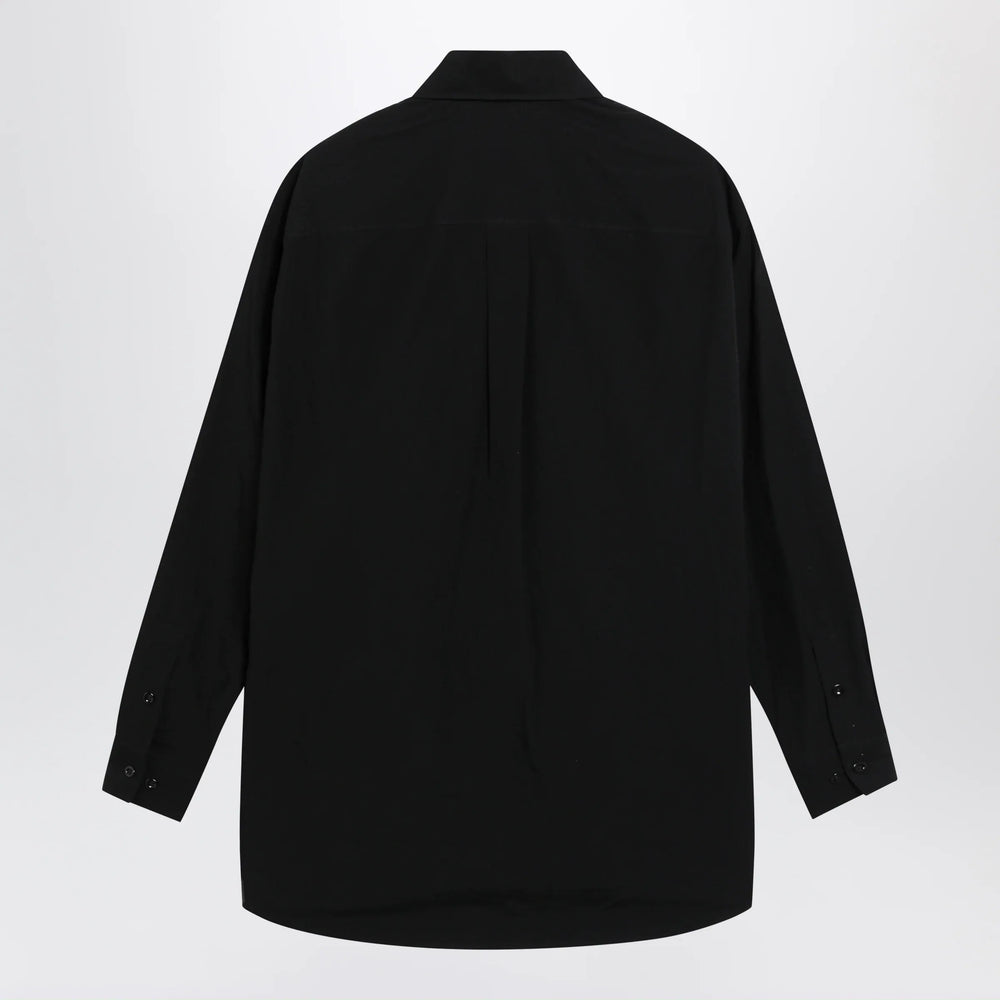 LEMAIRE - Long-sleeve shirt with chest pockets in black cotton Brand Apparel & Accessories > Clothing > Shirts & Tops 48 IT