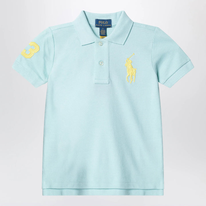 Polo Ralph Lauren - Light blue polo shirt with embroidered logo Brand Apparel &amp; Accessories > Clothing > Shirts &amp; Tops