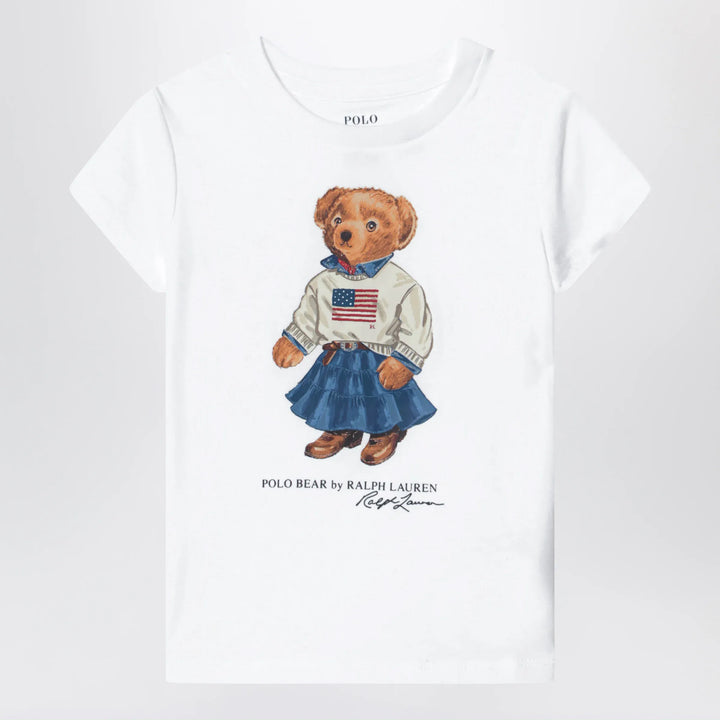 Polo Ralph Lauren - White cotton Polo Bear T-shirt Brand Apparel &amp; Accessories > Clothing > Shirts &amp; Tops