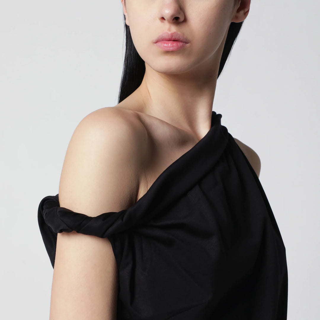 Róhe - Black asymmetrical top in cotton and silk blend Brand Apparel &amp; Accessories > Clothing > Shirts &amp; Tops 38  FR