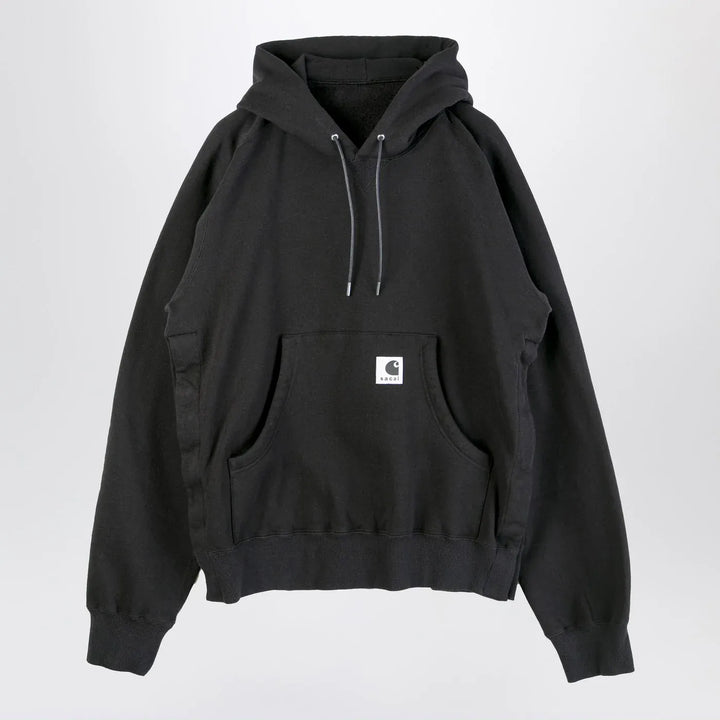 Sacai x Carhartt WIP - Black cotton hoodie Brand Apparel &amp; Accessories > Clothing > Shirts &amp; Tops 3