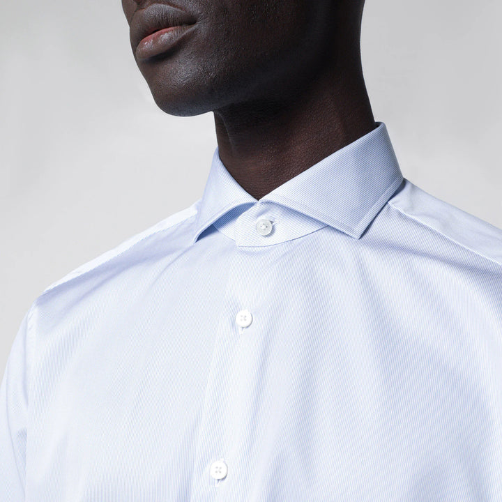 XACUS - Travel Tailor Fit light blue shirt Brand Apparel &amp; Accessories > Clothing > Shirts &amp; Tops