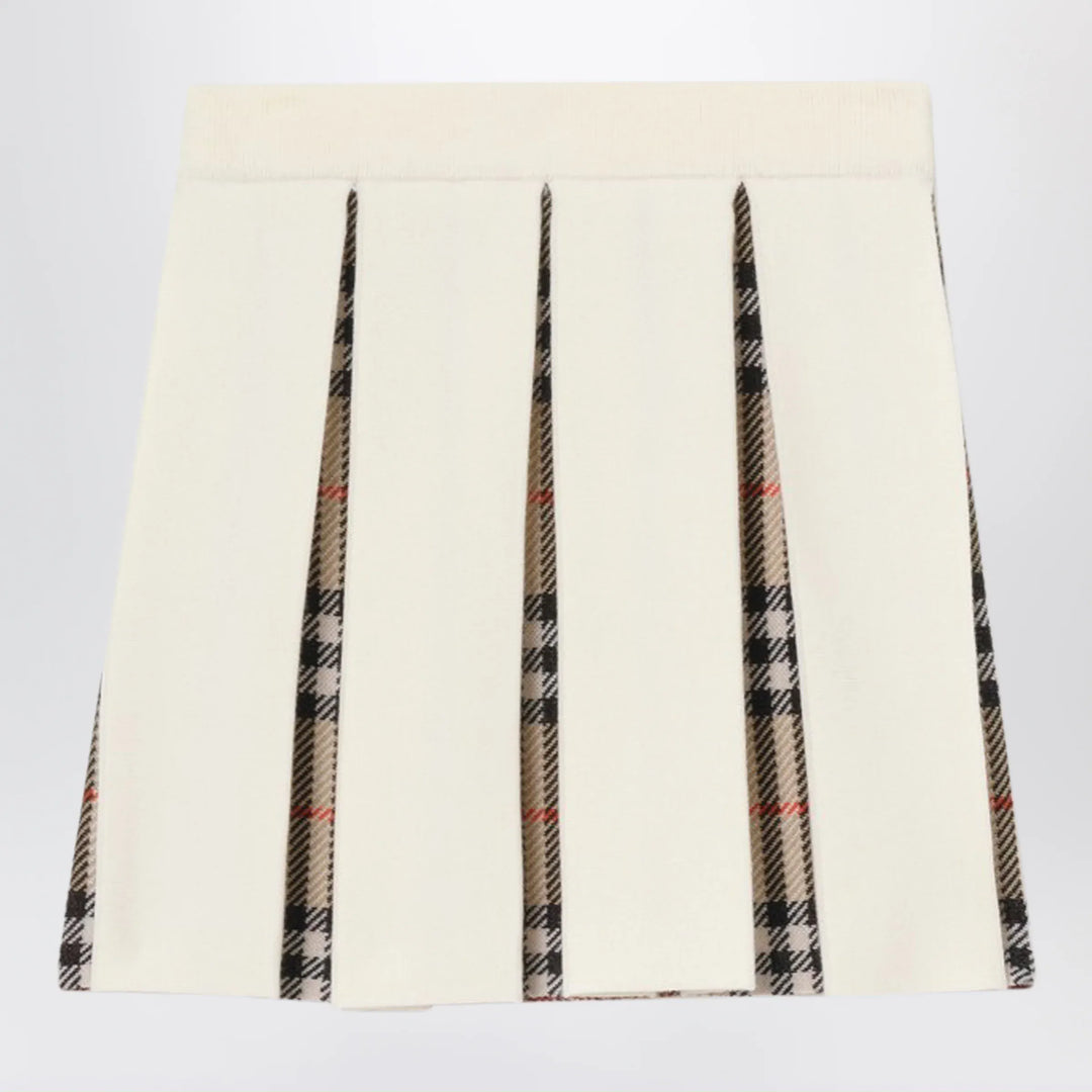 Burberry - Check wool-blend pleated skirt Brand Apparel & Accessories > Clothing > Skirts 10Y