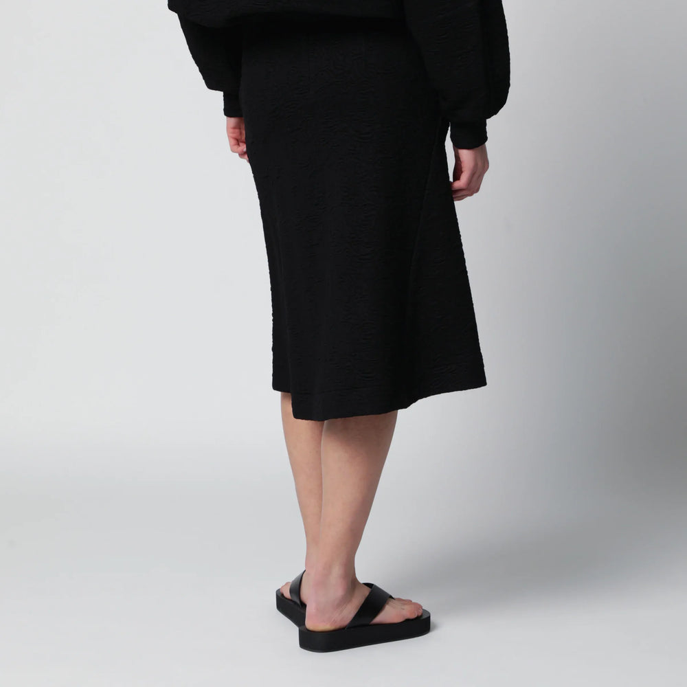 Dries Van Noten - Black viscose-blend skirt Brand Apparel & Accessories > Clothing > Skirts