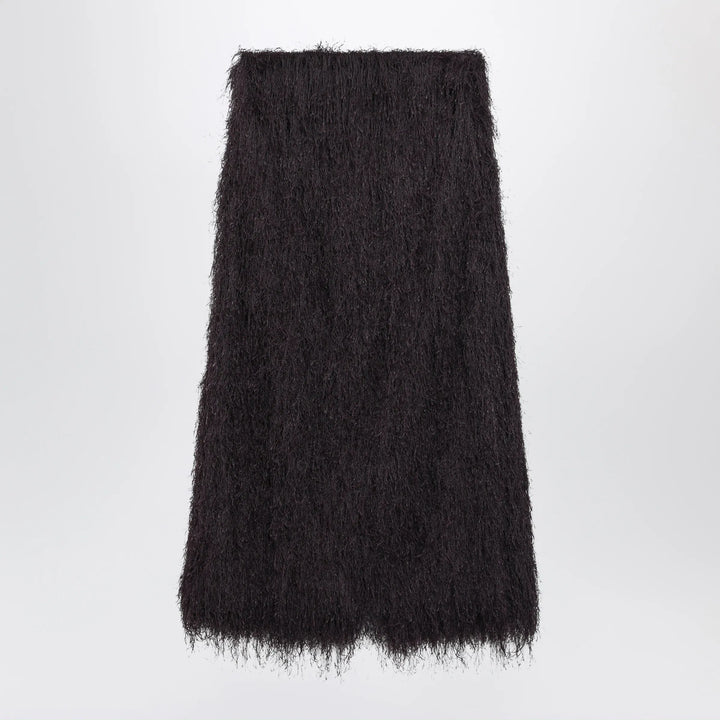 Dries Van Noten - Dark purple midi skirt with fringes Brand Apparel &amp; Accessories > Clothing > Skirts 36  FR