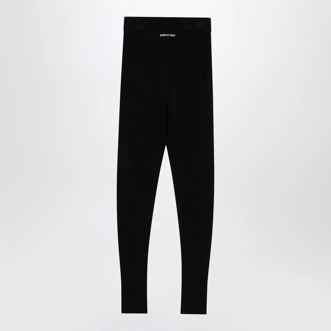 Balenciaga - Black Techwear viscose leggings Brand Apparel &amp; Accessories > Clothing > Underwear &amp; Socks > Hosiery